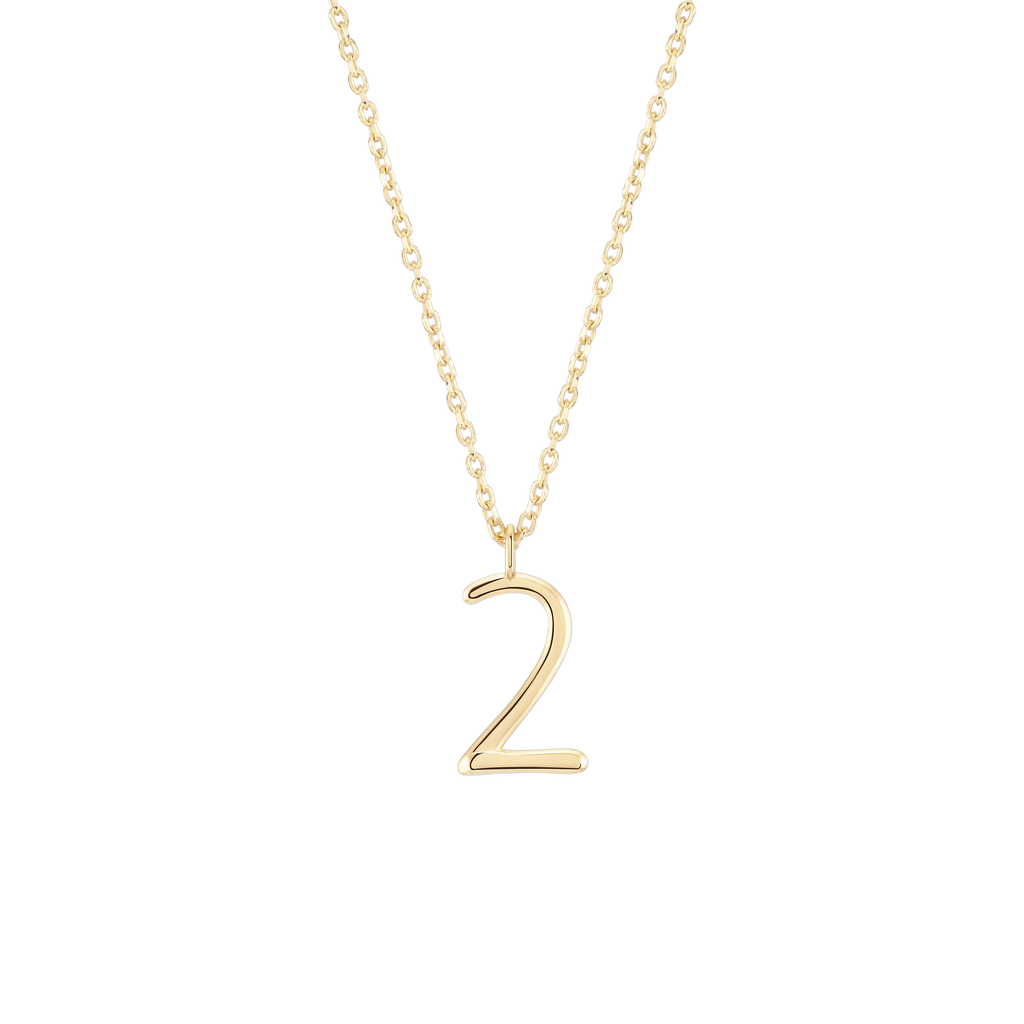 Number 2 Necklace