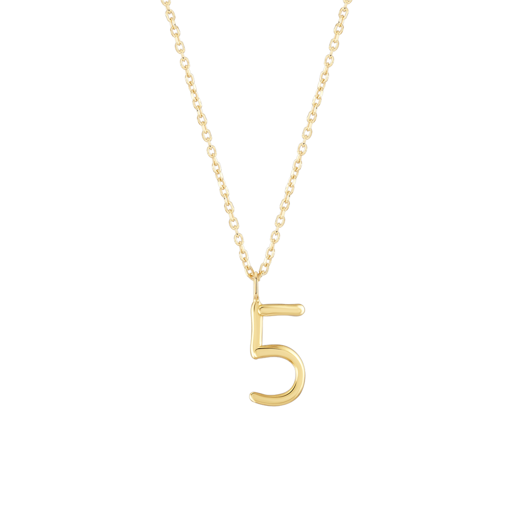 Number 5 Necklace