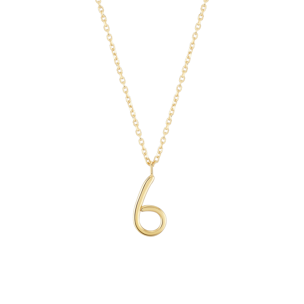 Number 6 Necklace