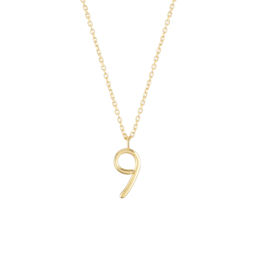 Number 9 Necklace