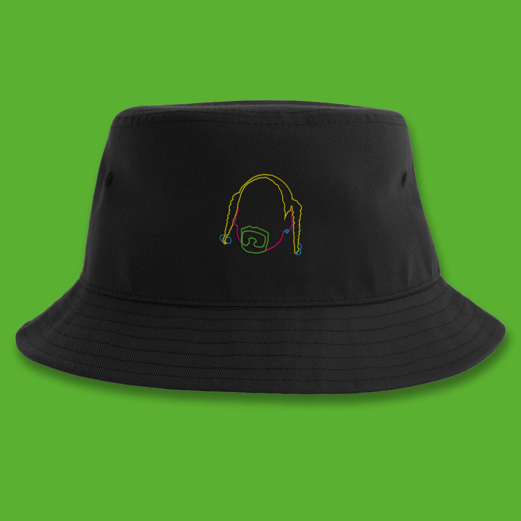 Long beach black bucket hat
