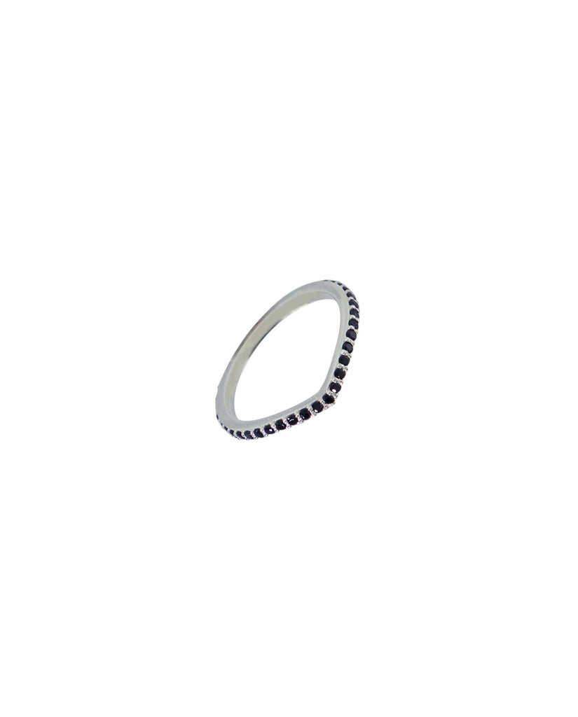 SPIKED RING WITH ZIRCONIAS