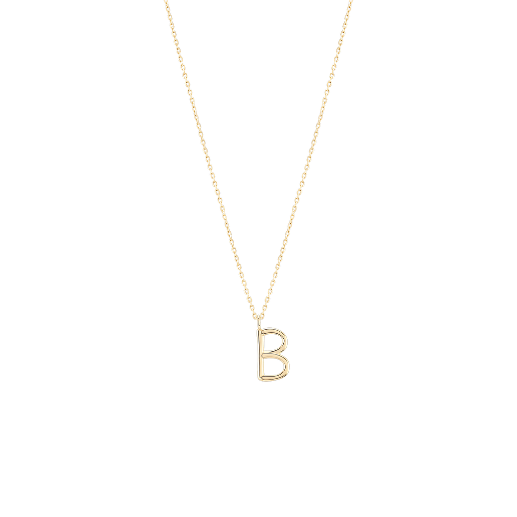 Golden Initial B Necklace